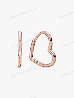 Asymmetrical Heart Hoop Earrings